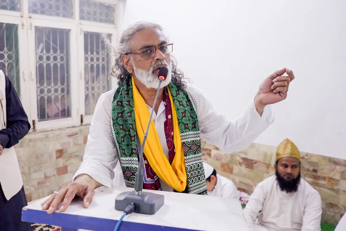 Chairman Muhammad Masood Akmal Warsi delivering speech