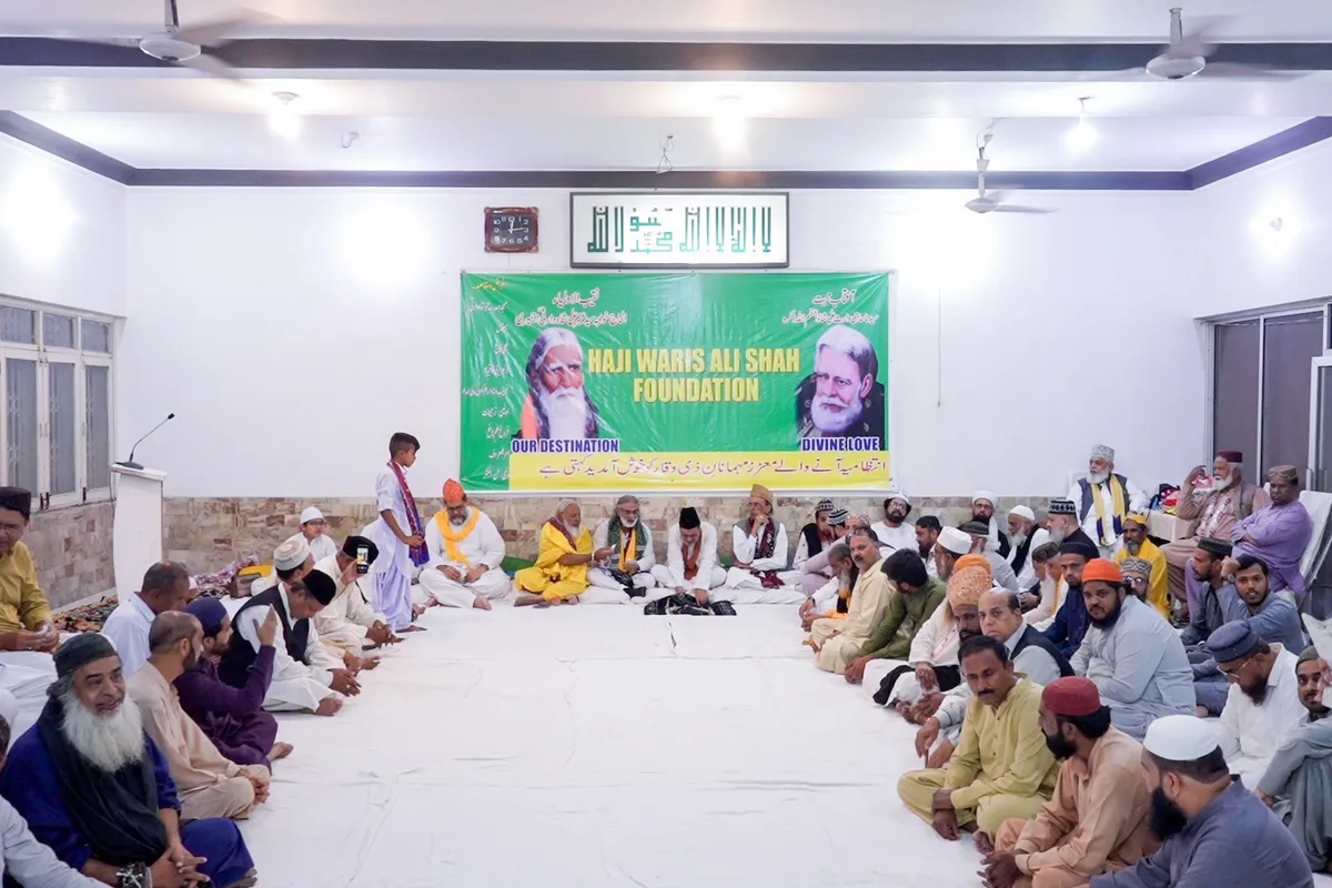 Panoramic view of gathering from different angle